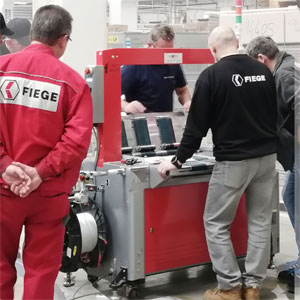 Schulung an Umreifungsautomaten